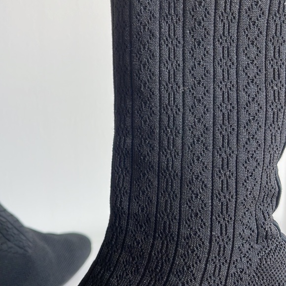 Black Sock boots 2 inch heel | L’intervalle - Picture 5 of 5